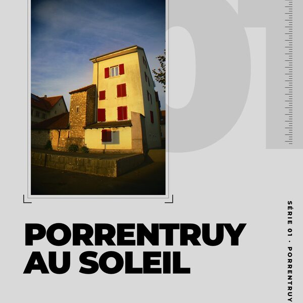 Porrentruy au soleil. Les façades jaunes, roses et rouges de la vieille ville, quand la lu…